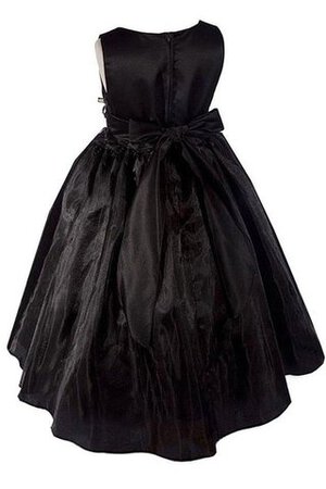 Abito da Cerimonia Bambini Ball Gown Cappellino Tondo Senza Maniche in Raso