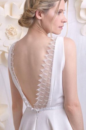 Abito da Sposa in Pizzo Schiena Nuda con Piega Al Ginocchio Formale E Informale