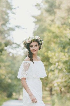 Abito da Sposa in Pizzo Retro Elegante Fuori dalla spalla Semplice