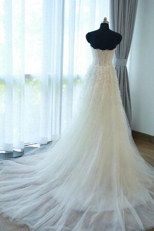 Abito da Sposa in Raso A-Line Sotto Ginocchio Cuore in Pizzo