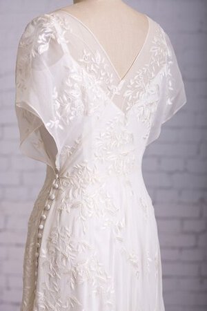 Abito da Sposa All Aperto Moderno Lace Coperta Originale con Bottone