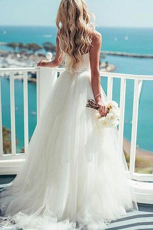 Abito da Sposa con Piega Conotta Spazzola Treno Ball Gown Cuore