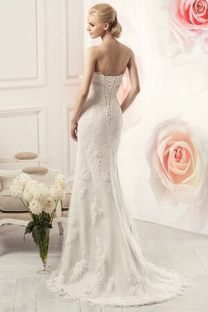 Abito da Sposa in Pizzo Senza Strap Coda A Strascico Cappella Stravagante Lunghi