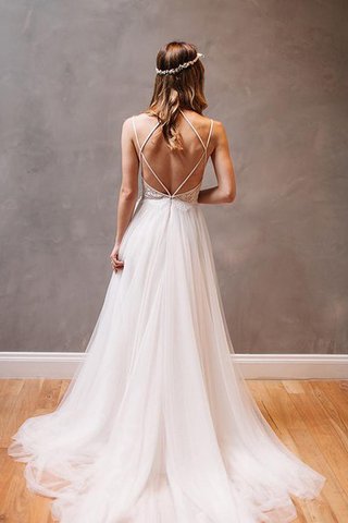 Abito da Sposa Sensuale Senza Maniche A-Line Moderno in Pizzo