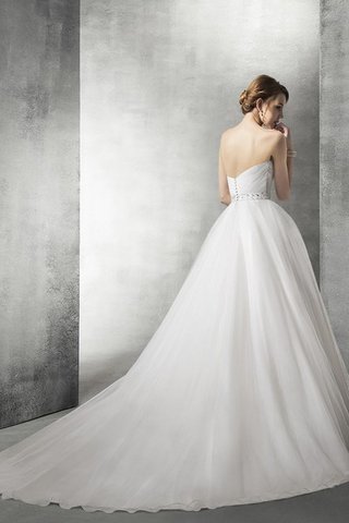 Abito da Sposa Coda A Strascico Cappella con Perline Cappellino Conservatore Conotta