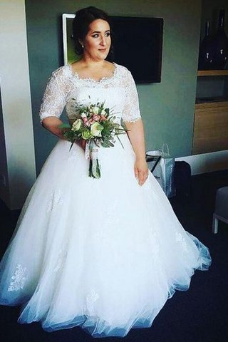 Abito da Sposa A Terra Sogno in Pizzo Senza Maniche Lusso