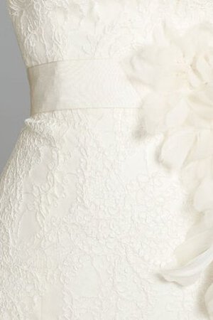 Abito da Sposa con Increspature Cuore con Fiore con Nastro Sensuale