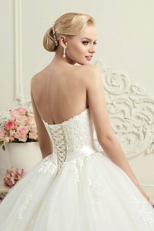 Abito da Sposa Senza Strap Schiena Nuda Ball Gown Lunghi in Tulle