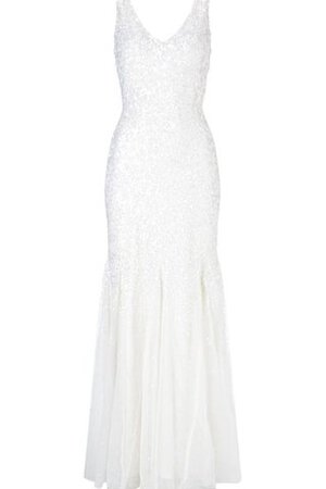 Abito da Sposa Moderno a Riva Semplice V-Scollo Elegante