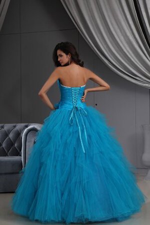 Abito Quinceanera Ball Gown con Increspature in Tulle A-Line con Increspato