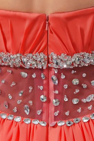 Abito da sera A-Line in Chiffon Alta Vita Cuore Sexy