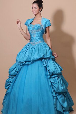 Abito Quinceanera con Stropicciato Ball Gown Cuore A-Line con Increspature