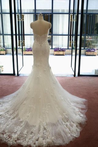 Abito da Sposa Senza Maniche Conotta in Pizzo A Terra Buco Della Serratura Schiena