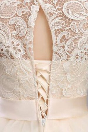 Abito Homecoming A-Line in Pizzo Formale E Informale con Nastro Semplice