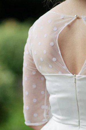 Abito da Sposa Al Ginocchio Sotto Ginocchio A-Line in Pizzo Piu Grande