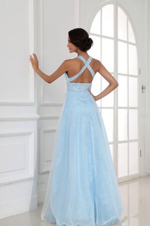 Abito da sera Moderno Senza Maniche in Chiffon in Organza A-Line