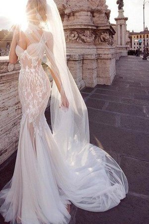 Abito da Sposa Queen Anne Allacciato Sensuale con Piega Lusso