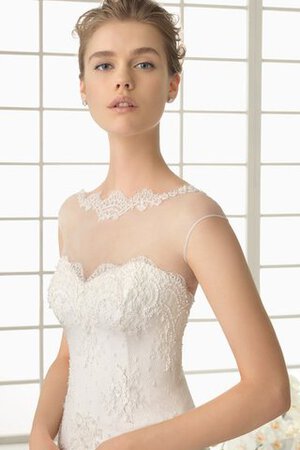 Abito da Sposa Classico Moderno con Festone Cuore Shiena Sheer