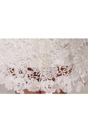 Abito Homecoming con Applique con Mezze Maniche A-Line Mini