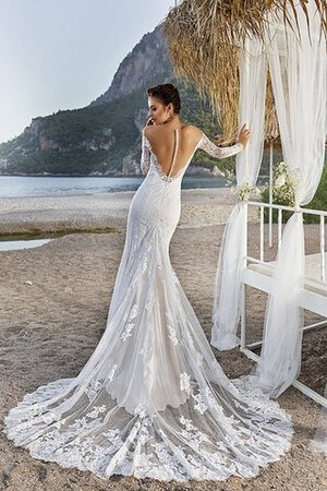 Abito da Sposa Tubino in Pizzo Elegante Coda A Strascico Corto Sirena