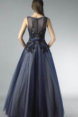 Abito Da Ballo Lupetto con Applique in Tulle con Perline A-Line