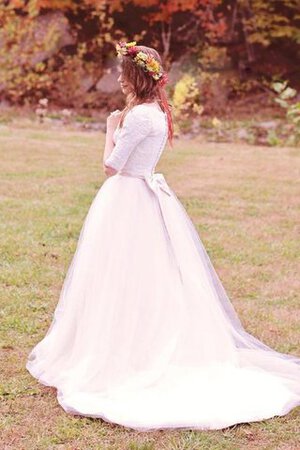 Abito da Sposa Formale E Informale in Tulle con Piega in Pizzo Senza Maniche