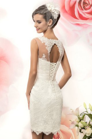 Abito da Sposa in Pizzo Originale con Applique Lupetto Mini