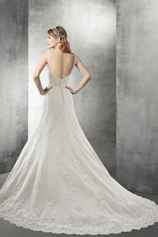 Abito da Sposa in Pizzo Sensuale Naturale A Terra A-Line