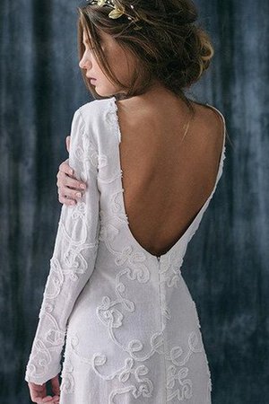 Abito da Sposa Profondo V-scollo in Pizzo Cerniera A Terra Classico