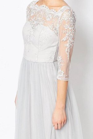 Abito da damigella con Applique in Tulle A-Line Alla Caviglia Largo