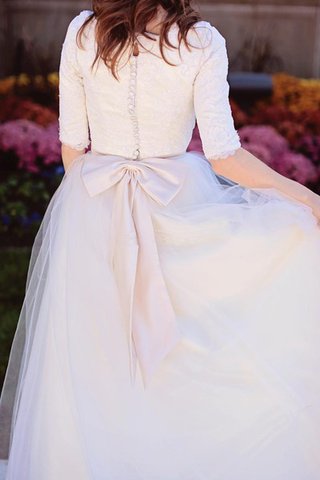 Abito da Sposa Formale E Informale in Tulle con Piega in Pizzo Senza Maniche