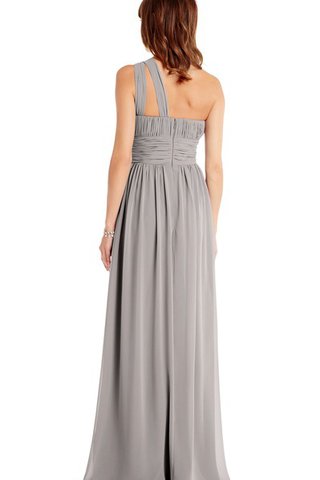 Abito da damigella A-Line con Increspato con Piega in Chiffon Monospalla