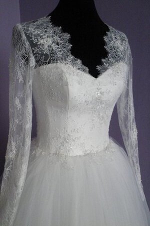 Abito da Sposa con Maniche Lunghe a Riva Senza Maniche Semplice Queen Anne