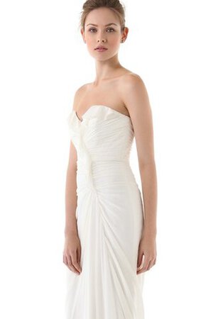 Abito da Sposa Formale E Informale con Piega Cerniera A Terra in Chiffon