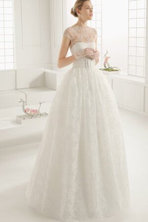 Abito da Sposa Ball Gown Convenzionale A Terra Naturale Shiena Sheer