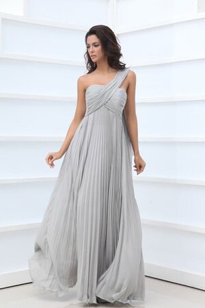 Abito mamma sposa Classico Monospalla Alta Vita con Cristino in Chiffon