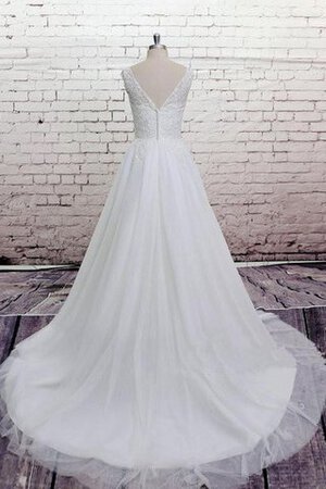 Abito da Sposa A-Line in Pizzo Buco Della Serratura Schiena Sotto Ginocchio Mini