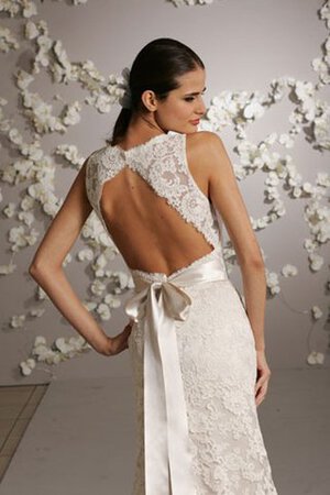 Abito da Sposa Senza Maniche Tubino Sexy con Fiore Vintage