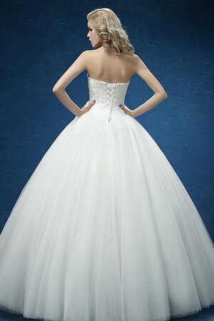 Abito da Sposa Radiosa in Pizzo Senza Maniche in Tulle Schiena Nuda