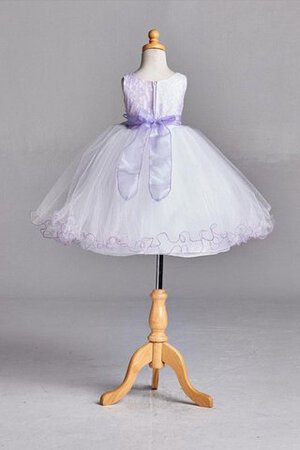 Abito da Cerimonia Bambini con Piega Naturale con Applique in Tulle Tondo