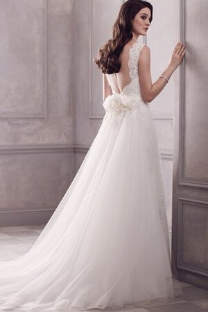 Abito da Sposa Coda A Strascico Corto A Terra Naturale in Pizzo Lunghi