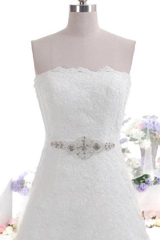 Abito da Sposa con Fusciacca Senza Spalline Senza Maniche A-Line Stravagante