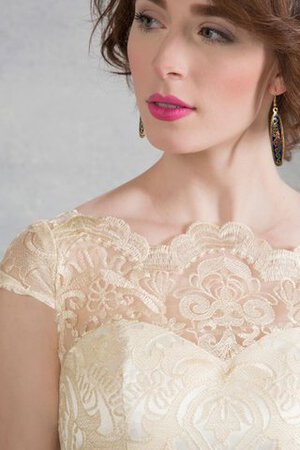 Abito da Sposa Semplice Formale E Informale con Manica Corte Sotto Ginocchio Cappellino