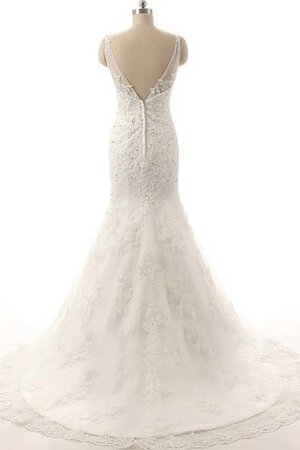 Abito da Sposa Senza Maniche Pomposo Lusso Sexy in Tulle