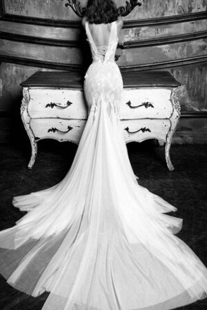 Abito da Sposa Queen Anne Allacciato Sensuale con Piega Lusso