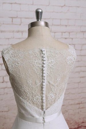 Abito da Sposa Convenzionale A Terra Naturale in Pizzo a Riva