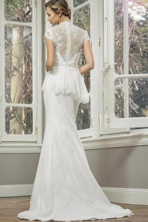 Abito da Sposa Tubino Stravagante Originale in Pizzo A Terra