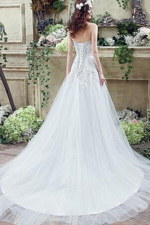 Abito da Sposa Semplice Tubino Pudica con Piega in Tulle