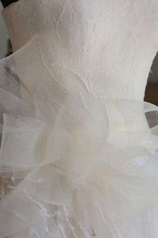 Abito da Sposa in Tulle Cerniera Radiosa Cuore Senza Maniche