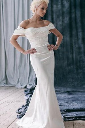 Abito da Sposa Romantico Schiena Nuda in Taffeta A Terra a Riva